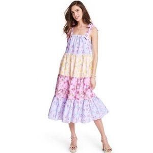 LoveShackFancy x Target Margaux Tiered Cottagecore Floral Midi Dress XL NWT